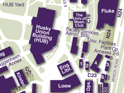 Engineering Library on Campus Map