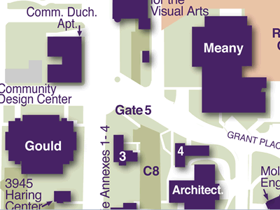 Gould Hall on Campus Map