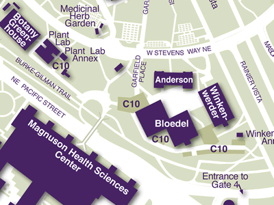 Health Sciences on Campus Map
