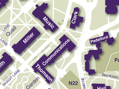 Padelford on Campus Map